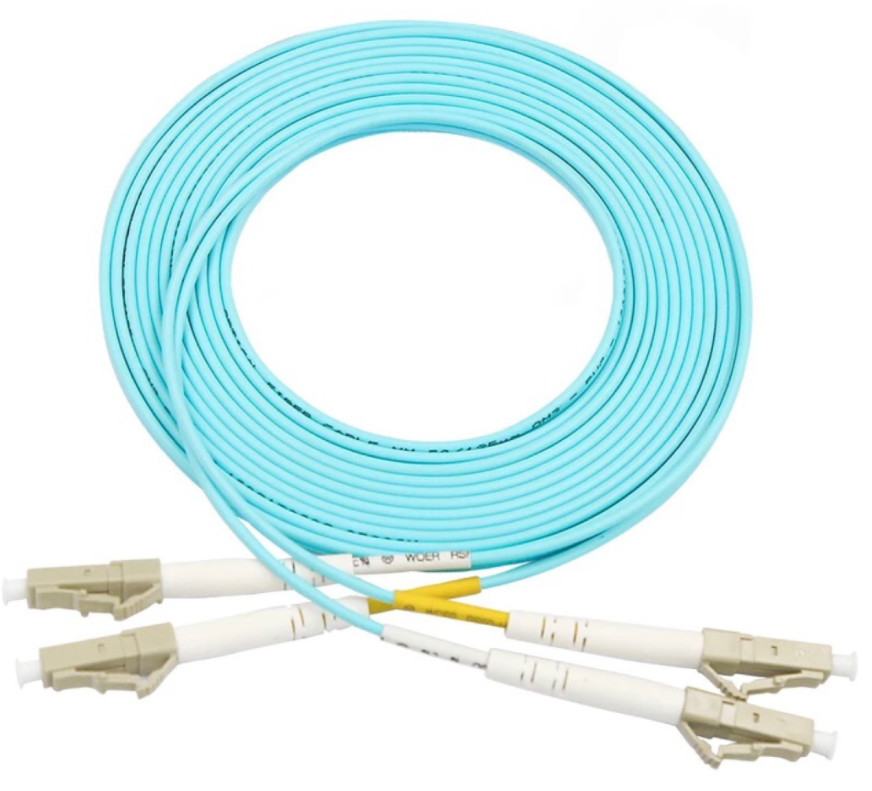lc lc ara kablosu OM3 / OM4 3 Metre 10 Gigabit Çok Modlu Dubleks PVC LSZH