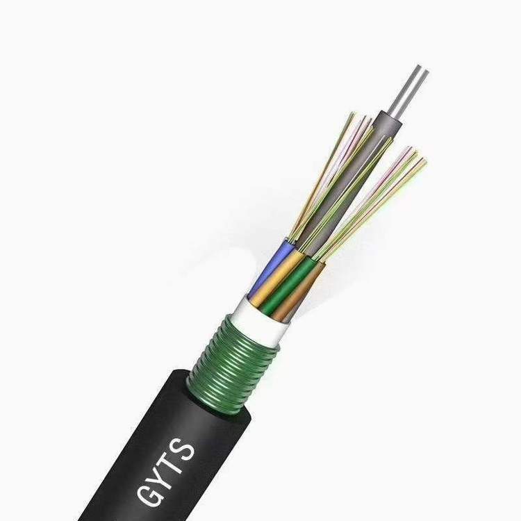 Açık 24 Çekirdekli GYTS FTTH Fiber Optik Kablo G652D İletişim İçin Tek Mod