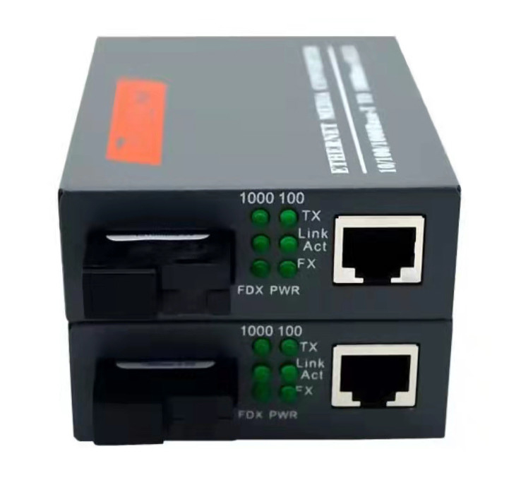 Gigabit Optik Fiber Alıcı-Verici 20KM 1310nm 1550nm HTB-GS-03A/B Tek Modlu Tek Fiberler