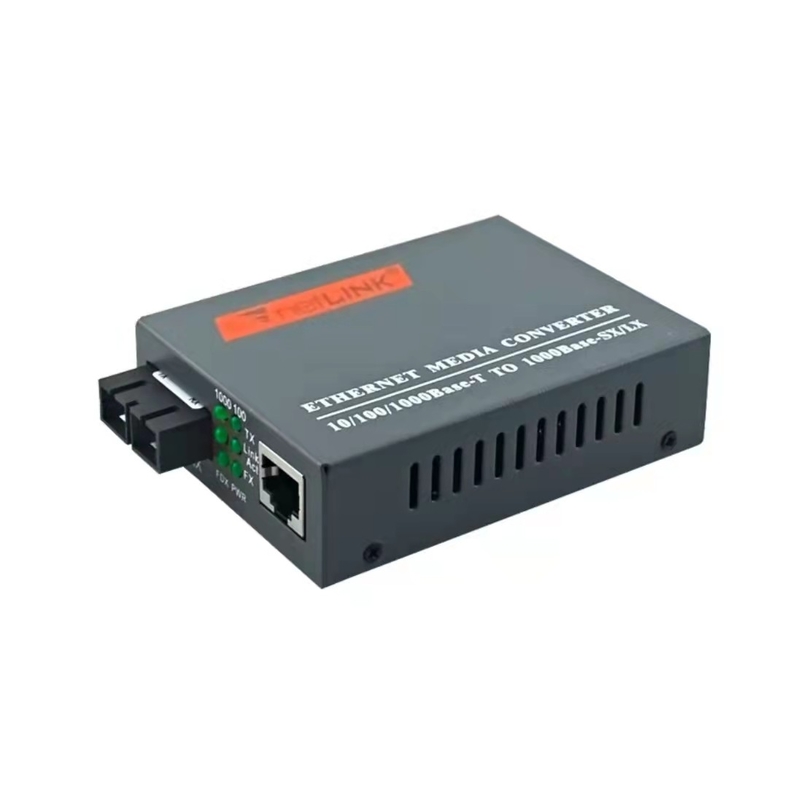 HTB-GS-03 Fiber Optik Alıcı-Verici 10/100/1000M 20KM 1310nm Tek Modlu Çift Fiber