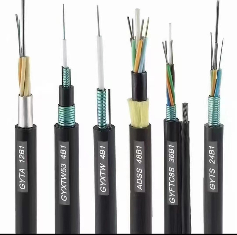 Telekom Haberleşme Doğrudan Gömme Fiber Optik Kablo Gyta53 Açık Zırhlı 4 - 144 Çekirdek