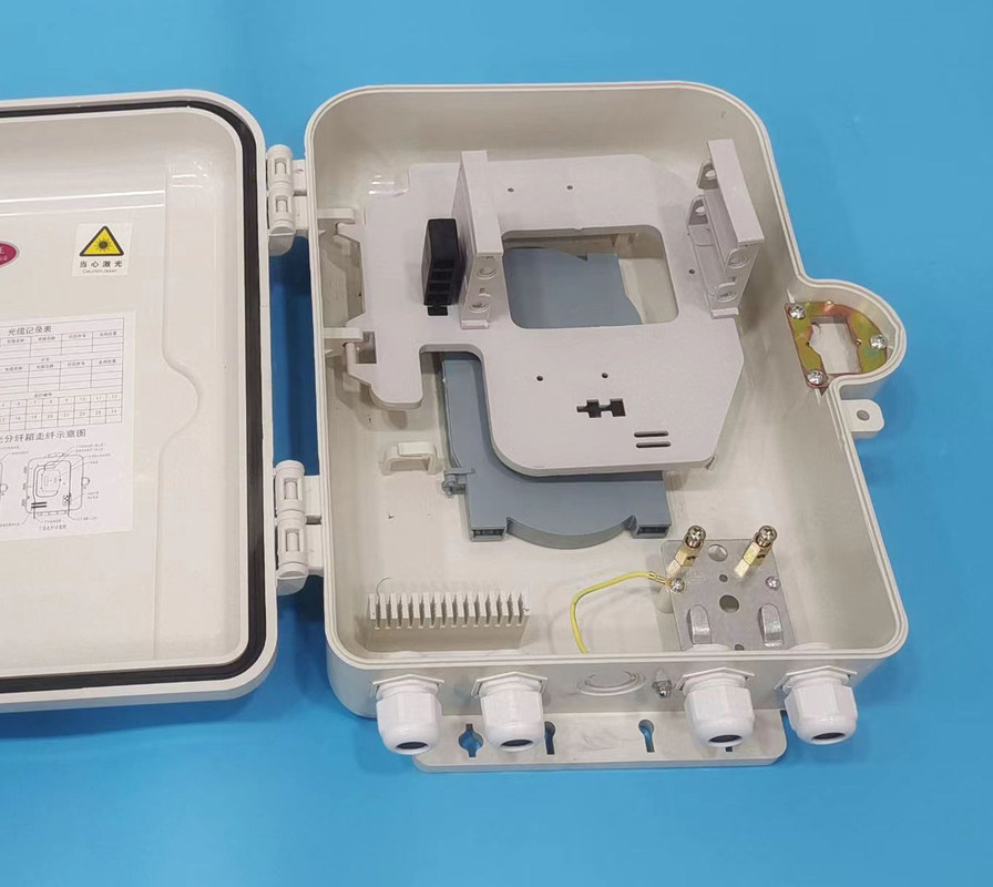 Duvara Monte ABS Dış Mekan Fiber Sonlandırma Kutusu FTTH İçin 16 Bağlantı Noktalı ODB ODP