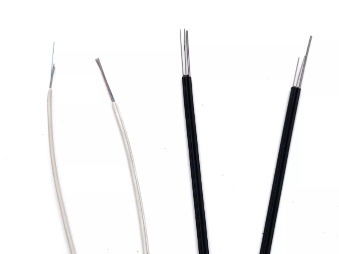 Kapalı Telekom İletişimi için GJXH 2 Çekirdekli Fiber Optik Bırakma Kablo Kelebek