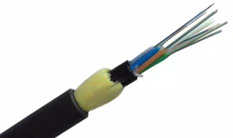 2 - 288 Çekirdek ADSS Fiber Optik Kablo Tamamen Dielektrik Kendinden Destekli PE Kılıf G652D Tipi