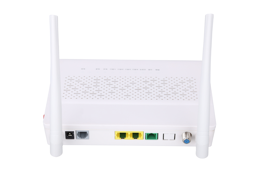 2.4GHz Çok İşlevli XPON ONU 1FE 1GE WIFI TENCERELER CATV Beyaz Renk FTTH ONU ONT