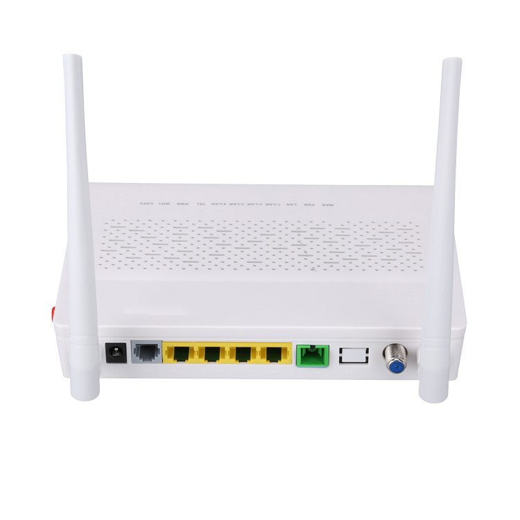 TX 1310nm RX 1490nm FTTH ONU ONT 3FE 1GE WIFI POTS CATV 2T2R Modu 5DBI Kazanç Frekansı 2.4G