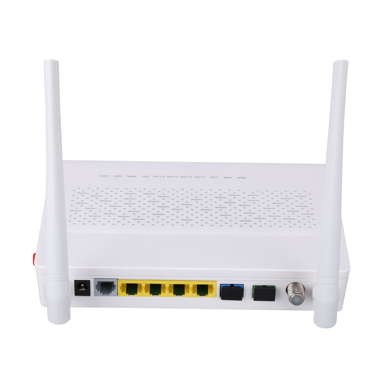 2T2R Modu GPON EPON ONU 3FE 1GE WIFI POTS CATV Çift Fiber FTTH ONU Modem