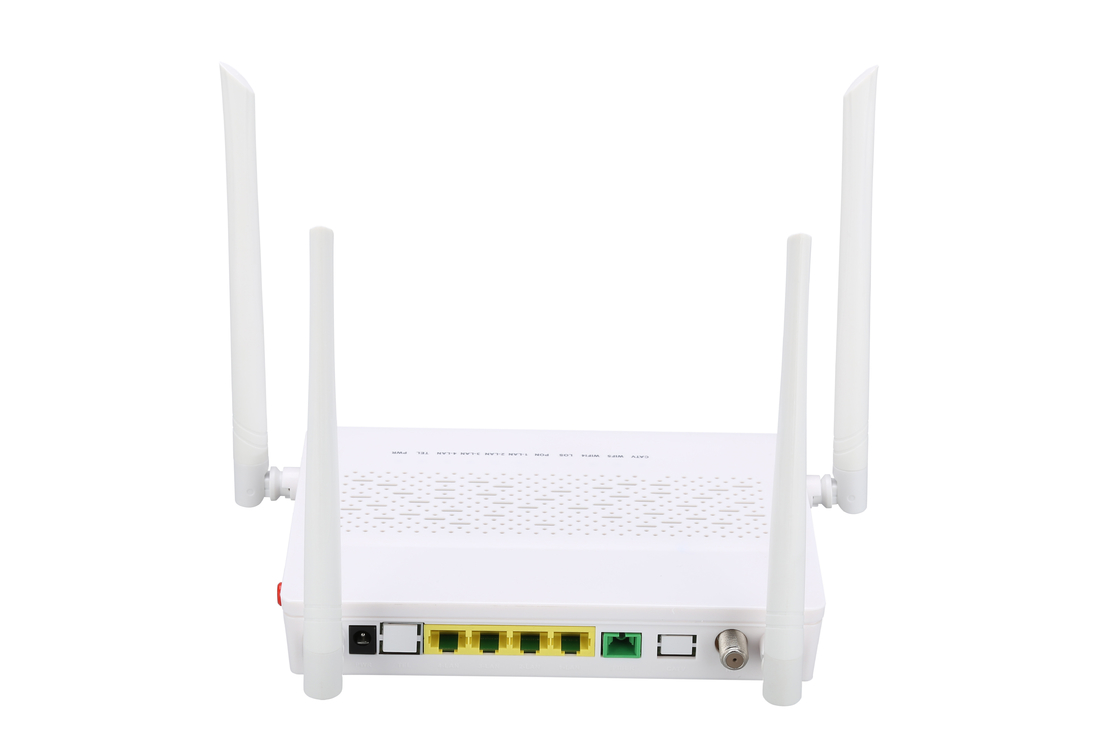 4GE 2.4G / 5G WIFI POTS CATV GPON ONU Modem SC Tek Modlu Tek Fiber