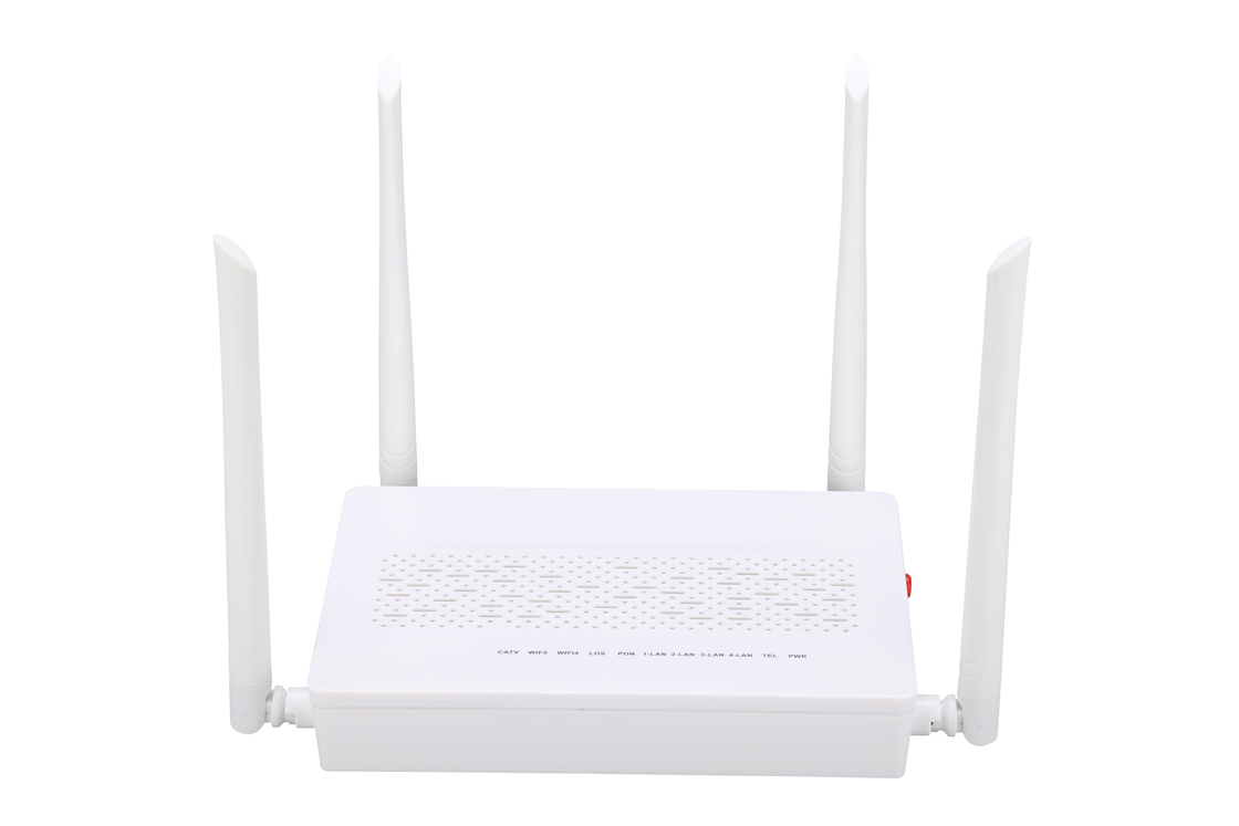 4GE 2.4G / 5G WIFI POTS CATV GPON ONU Modem SC Tek Modlu Tek Fiber