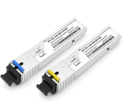 Tek Modlu Fiber Optik Alıcı-Verici SFP 1.25G 20km 1310/1550nm SC Konektörü BIDI