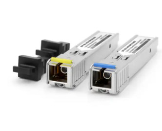 Tek Modlu Fiber Optik Alıcı-Verici SFP 1.25G 20km 1310/1550nm SC Konektörü BIDI