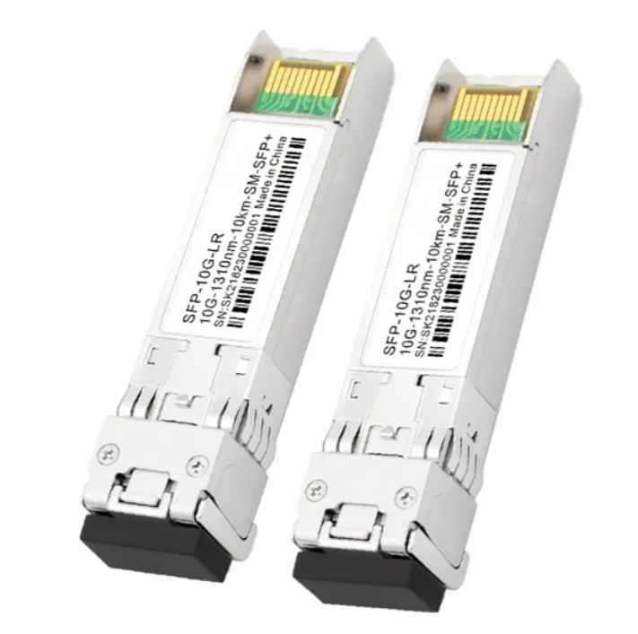 3.3V Fiber Optik Verici ve Alıcı 10G SFP LR 10km 1310nm LC Konektörü