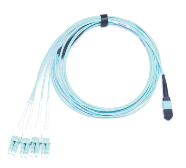8 Çekirdekli Çok Modlu Fiber Optik MPO MPO LC SC LSZH 8F FANOUT OM2 Mor