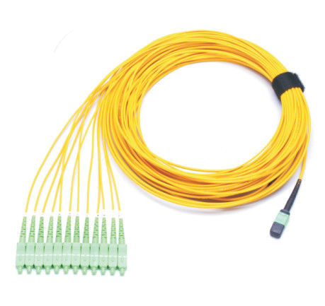UPC Fiber Optik MPO OFNR SM MPO - LC 12F FANOUT SC Konektörüne