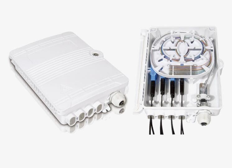 Dış Dağıtım Kutusu FTTH 8 çekirdekli Optik Ortak Makine ABS Malzeme Terminal Kutusu