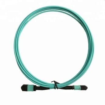 MPO Kablo Konektörü 12 Çekirdekli LSZH 3m, OM3 MM Fiber Optik Gövde Kablosu
