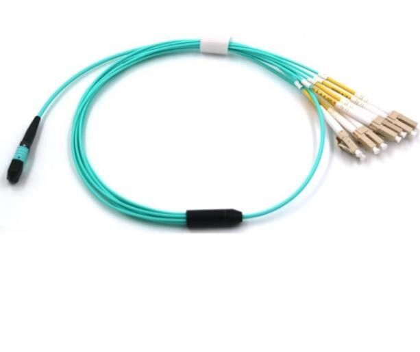 2M Fiber Optik MPO 8 Çekirdekli OM3 MM FANOUT LSZH 1310nm Test Dalgaboyu