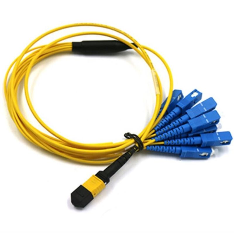 12 Çekirdekli MPO Koparma Kablosu, FTTH FTTA için MTP SC Yama Kablosu