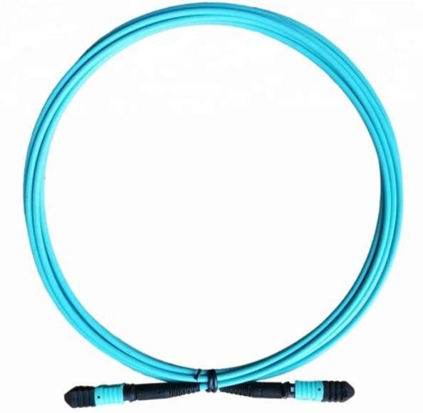 OM3 MPO 12 Fiber Kablo, QSFP Modülü için SM Yama Kablosu
