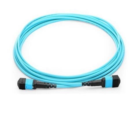 OM3 MPO 12 Fiber Kablo, QSFP Modülü için SM Yama Kablosu