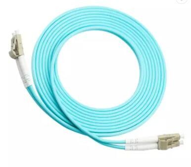 Aqua Çok Modlu Fiber Bağlantı Kablosu, LC LC Dubleks Yama Kablosu OM3