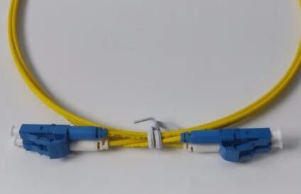 Sarı SC LC Fiber Optik Yama Kablosu Kısa Önyükleme ROUND DX