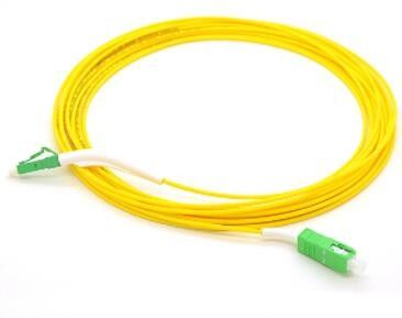 9 / 125um Fiber Optik Yama Kablosu, 1M Lc Lc Tek Modlu Fiber Kablo