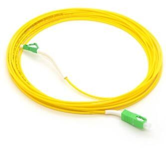 9 / 125um Fiber Optik Yama Kablosu, 1M Lc Lc Tek Modlu Fiber Kablo