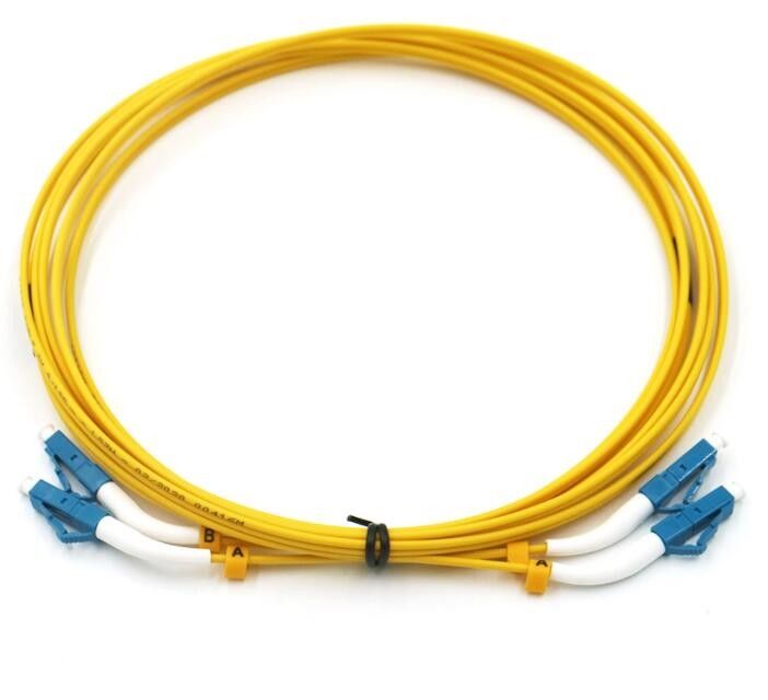 9 / 125um Fiber Optik Yama Kablosu, 1M Lc Lc Tek Modlu Fiber Kablo