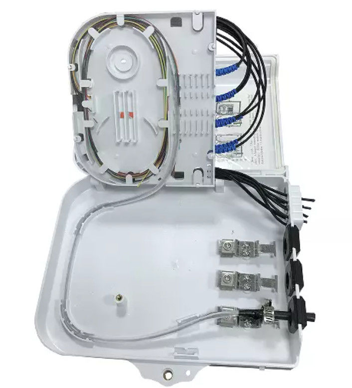 8 Çekirdekli Fiber Optik Dağıtım Kutusu Yaşlanma Karşıtı 1x8 PLC Ek Kapatma