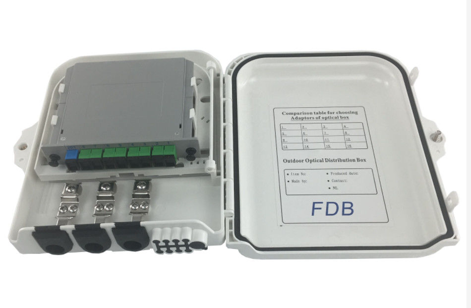 8 Çekirdekli Optik Ağ Terminal Kutusu, ABS Fiber Optik Dağıtım Birimi