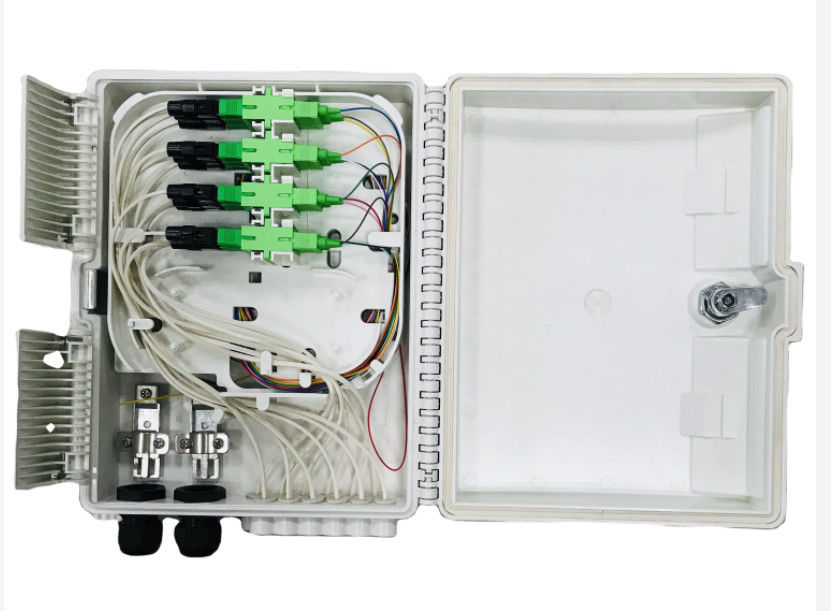 Fiber Optik Kabin 16 Çekirdekli Açık FTTH FTTB FTTX Ağ PC / ABS Malzemesi