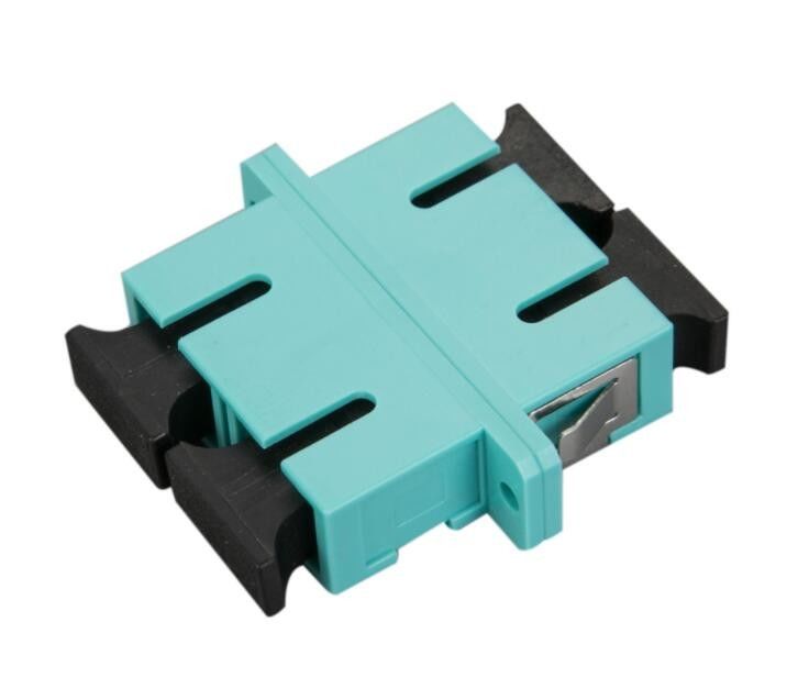 Fiber Optik Ağ Adaptörü Flanşlı Aqua SC MM OM3 DX Kaynak Metali