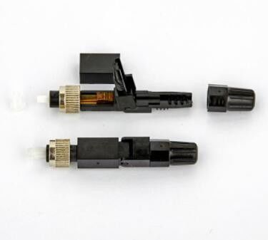CATV için ISO FC Fiber Optik Hızlı Konektör Siyah Renk