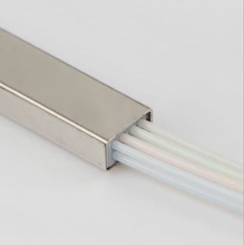 Mini 2x8 Fiber Optik Bölücü Paslanmaz Çelik Boru Tipi SC / PC UPC
