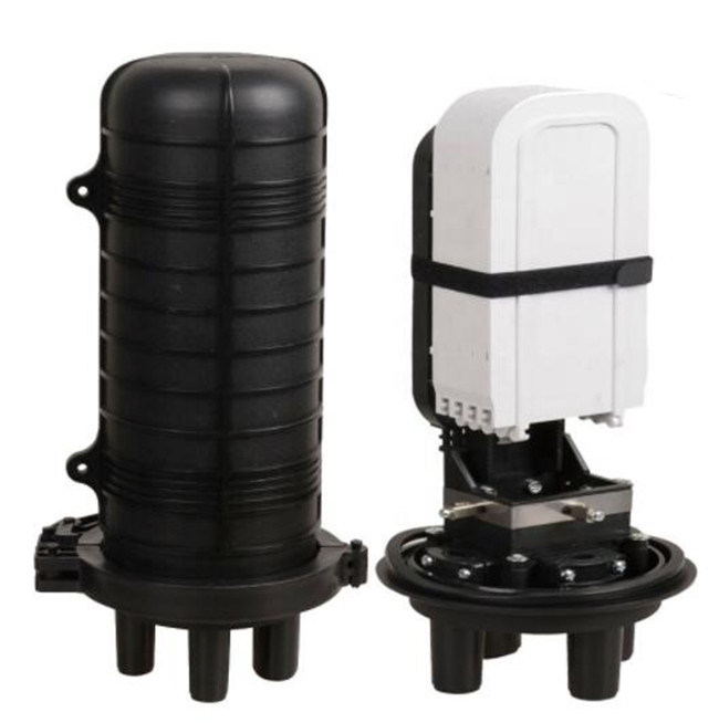 IP68 24 48 96coreDikey ısıyla daralan conta kubbe fiber optik kapatma 1 giriş 3 çıkış