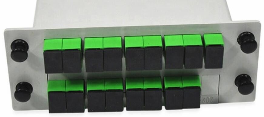 1650nm 1×16 PLC Fiber Optik Bölücü SC APC Konektörü 0.3m Uzunluk