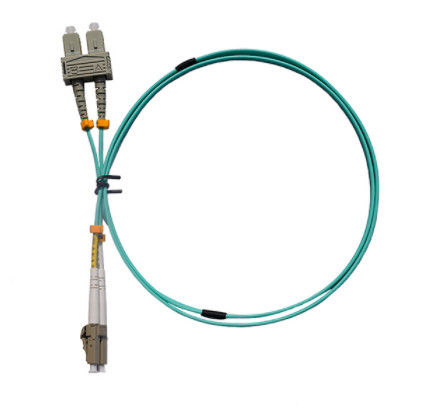 Dubleks SC UPC - LC UPC OM3 Çok Modlu Yama Kablosu 2.0MM-1M