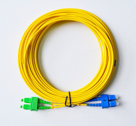 SM Dubleks SC/UPC-SC/APC 3.0mm Fiber Optik Jumper 10m SGS ISO