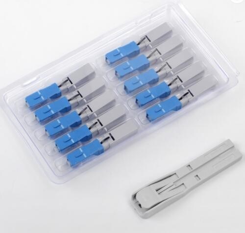 0.3dB FTTB Fiber Optik Hızlı Konektör SC UPC Ftth Kablo Konektörü