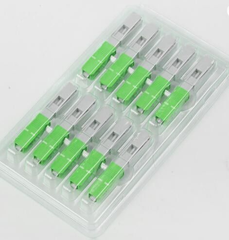 0.9mm Kablo SC APC Fiber Hızlı Konektör IEC FTTH Saplama Kablo Konnektörü