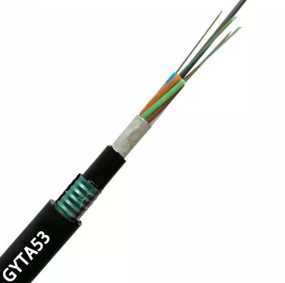 Dış Mekan Tek Modlu Fiber Optik Dış Mekan Kablosu G652d İletişim İçin Çift Kılıf