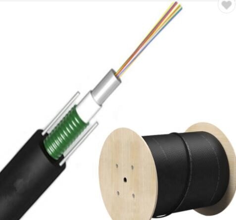 Kanal Hava Uygulamaları İçin Zırhlı 12 Çekirdekli Gyxtw Fiber Optik Kablo G652D Unittube