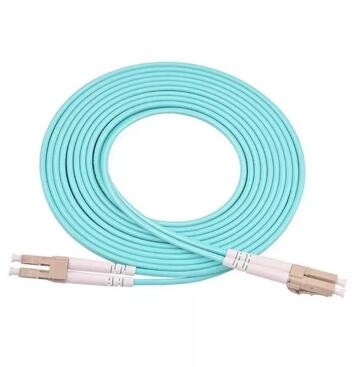 Gigabit Ethernet için Dubleks LC LC OM3 Yama Kablosu LSZH Ceket