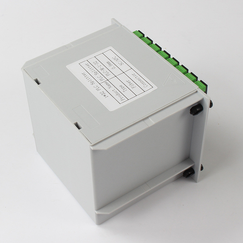1X32 Fiber PLC Ayırıcı SC APC Konnektör 1310nm RL 55db Fiber 0.9mm